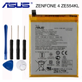Sākotnējā ASUS C11P1618 Tālruņa Akumulatora ASUS Zenfone 4 Z01KD ZE554KL 3250mAh