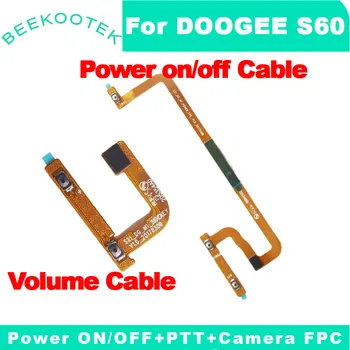 Jaunas Oriģinālas DOOGEE S60 Power ON/OFF + PTT pogu Kamera flex kabelis Sējums Augšu/uz Leju FP par DOOGEE S60 S60 Lite smart mobilo telefonu