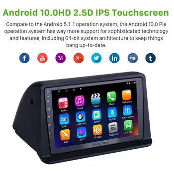 Seicane Android 10.0 GPS Multimedia Player 2DIN Automašīnas Vadītājs Vienība, Radio, Audio, Lai Mitsubishi Pajero Gen2 2002-atbalsta Carplay