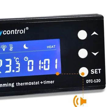 Digitālā Akvāriju Termostats PID Temperatūras regulators Ūdensizturīgs Sensors Izplūdes Akvārija Sildītājs Vēsāks Termostato Aquario