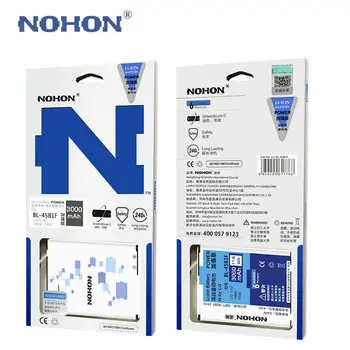 Sākotnējā NOHON Mobilo Li-ion Baterija LG V10 H961N H968 F600 BL-45B1F Nomaiņa Uzlādējams Augstas Ietilpības 3000mAh Bateria