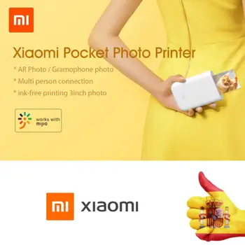 Xiaomi AR 300dpi Mini siltuma foto printeri portatīvie peripage Bluetooth kabatas par Android phones-IOS