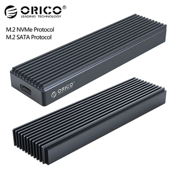 ORICO Dual Protokolu M. 2 SSD Gadījumā Atbalstu M2 NVME SATA SSD Diska m.2 M, Taustiņš B&M Taustiņu USB 3.1 C Tipa 10Gbps Cieto Disku Kamerā