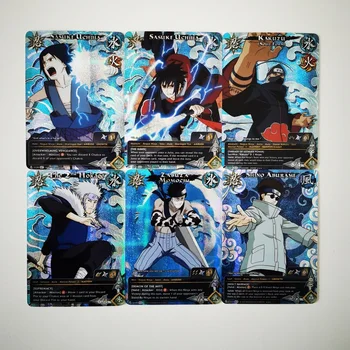 55pcs/set Naruto Uchiha Sasuke Uchiha Amerikāņu Versija Hobijs Kolekciju Piemiņas Spēle Anime Kolekcija Kartes