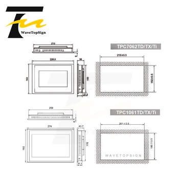 MCGS Rūpniecības 7-collu skārienjutīgo Ekrānu TPC7062KD(TD) 10-Collu 7062TX(KX)