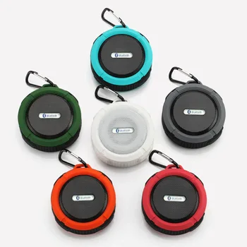 EGizmo Bezvadu Bluetooth Brīvroku Ūdensizturīgs Mic Iesūkšanas Mini Speaker Dušas, Vannas C6
