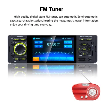 JSD-3001Single 1 DIN Auto Radio Multimediju Video Atskaņotājs 4.1 collu skārienjutīgais Ekrāns, Bluetooth, AUX) Auto Stereo Galvas Vienības + AUX Vads