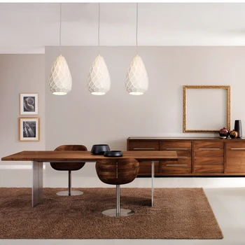 LukLoy Komplekts 3 Modernu LED Pendant Gaismas Kvadrāts Apaļā Virtuves Salu LED Pendant Lampas, Ēdamistaba, Dzīvojamā Istaba Kritums Apgaismojums Bēniņi