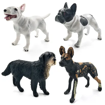 Dalmācijas Bull Terjers Labradora suns statuetes Dzīvnieku Modelis Bonsai mājas dekoru miniatūra pasaku dārzu dekorēšana aksesuāri, mūsdienu