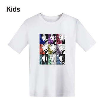 Jaunu Iespiesti Demon Slayer Bērnu T-krekls Topi Vasaras Kimetsu nav Yaiba Bērniem Īsām Piedurknēm t krekls Gadījuma Zēni Meitenes Balts t-veida