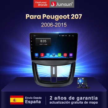 Junsun V1 2G + 32G Android 10,0 AI Balss Vadības ekrāns PEUGEOT 207 2006. -.gadam auto Radio Multimediju video atskaņotājs, GPS