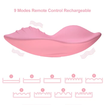 Valkājamas Biksītes Vibrators 9 Režīmi Tālvadības Pulti, Uzlādējamās Seksa Rotaļlietas Sievietēm Klitora Stimulators Silikona Erotiskās Rotaļlietas