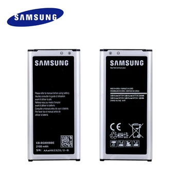 Oriģinālās Rezerves Akumulatoru EB-BG800BBE Akumulators Samsung Galaxy S5 Mini NFC G800F G800H batteia 2100mAh+izsekošanas nr.