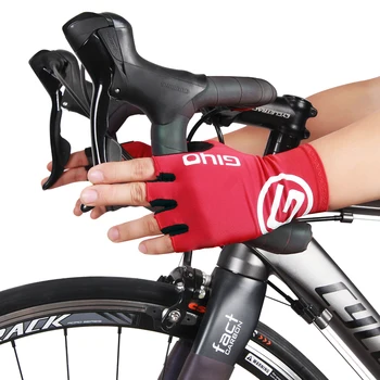 Anti-slip gel pad velo cimdi gel pad īsu pusi pirkstu velo cimdi elpojošs āra sporta kalnu velosipēds, velo cimdi