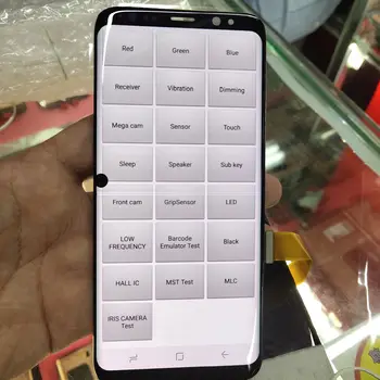 Sākotnējā izmanto Līniju, punktu Ierakstīt SAMSUNG Galaxy S8 G950 G950F LCD Displejs S8 Plus G955 G955F LCD Displejs, Touch Screen Digitizer
