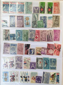 100 Gabali / daudz Amerikāņu Izmantota Pastmarkas Ar Post Zīmes Savākšanai No Uitied valstīm