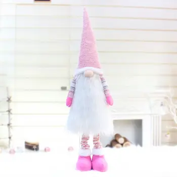 Roku Darbs Ziemassvētku Sejas Lelle Apdare Bagāžnieka Pastāvīgā Zviedrijas Gnome