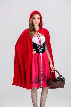 Cosplay Halloween Apģērbu Little Red Riding Hood Pils Karalienes Kostīms, Kleita, Kostīmi, Festivāla Pieaugušo ROMIEŠU Apģērbs Atbilstu Puses Dāvanu