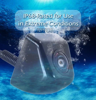 170 Grādu fish Eye (Zivs acs Objektīva Starlight Nakts Redzamības Transportlīdzekļa Aizmugurē / Priekšā Skats Kamera ar zemu gaismas līmeni 15m redzams Automašīnas Kameras