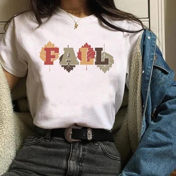 Sieviešu Dāmu T-Veida Topi, Grafiskais Mujer Camisetas Rudens Gudrs Pateicības Rudenī Halloween Print Drēbes, Sieviešu T Krekls T-Krekls