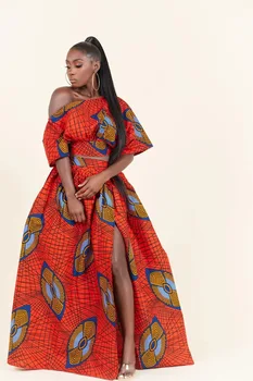 Ziņas Ankara Stilā Āfrikas Drēbes Dashiki Drukāt Top Svārki Modes Spalvu Puse Āfrikas Kleitas, Sieviešu Drēbes Africaine
