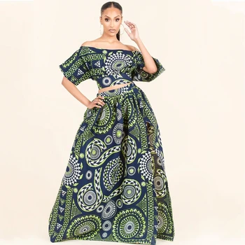 Ziņas Ankara Stilā Āfrikas Drēbes Dashiki Drukāt Top Svārki Modes Spalvu Puse Āfrikas Kleitas, Sieviešu Drēbes Africaine