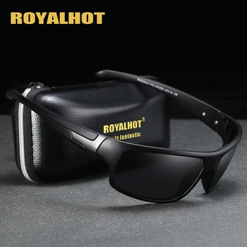 RoyalHot Vīrieši Sievietes Polarizētās Kvadrātveida Rāmis Sporta Vintage, Saulesbrilles, Saules Brilles Retro Brilles Toņos Oculos Vīriešu 900207