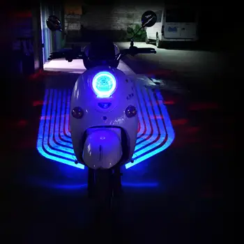 12V/24VMotorcycle Projekcijas Eņģeļa Spārnus, Lampas Motociklu Modifikācijas Daļas, Aksesuāri, Motociklu LED Taillight Universal