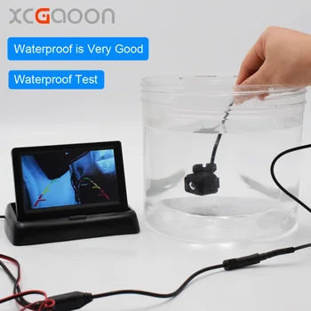 XCGaoon Universal mini CMOS Automašīnu Atpakaļskata Kamera Ūdensizturīgs Platleņķa Rezerves Kameras Novietošanas stāvvietā novietošanās palīgs