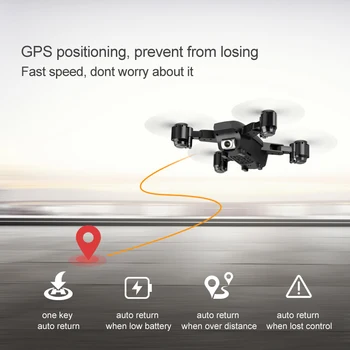 Fpv Dūkoņa 4k profesionāla GPS Rc Quadcopter droni 5G Sekojiet Man Selfie Dron Dual camera Regulējams Gps Dūkoņa Quadrocopter