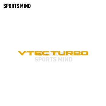 Sporta Prātā VTEC TURBO Automašīnas Vējstikla Decal Uzlīmes Automašīnām Car Styling Honda Fit Džeza JDM Eksterjera Aksesuāri