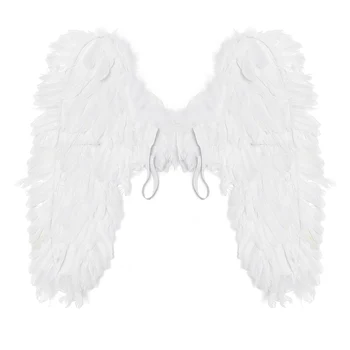 1Pc Ārējie Saģērbt Spalvu Pasaku Skaista Eņģeļa Spārnus Kostīms Puse Aksesuārus Dāvanu Pieaugušo Diezgan Eņģeļa Spārnus Mērci