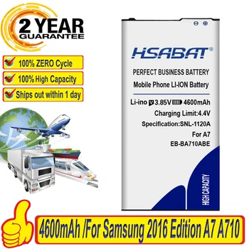 HSABAT EB-BA710ABE 4600mAh Akumulators Samsung GALAXY 2016 Izdevums A7 A710 A710F A7100 A7109 bezmaksas piegāde