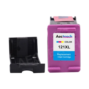 Aecteach Atjaunotas Tintes Kasetnes Nomaiņas HP 121 121XL par Deskjet D2563 F4283 F2423 F2483 F4213 F4275 Printeri Tintes