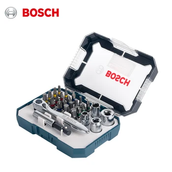 Bosch 26-gabals skrūvgriezis bitu set elektriskais skrūvgriezis elektriskais skrūvgriezis bitu sprūdrata uzgriežņu atslēgu, skrūvgriezi