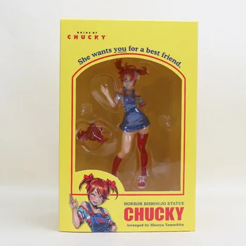 18 cm Šausmu NECA Bērnu spēle LABA, PUIŠI Chucky Bishoujo Līgava Chucky PVC Rīcības Attēls Kolekcionējamus Modeļa Rotaļlietu Halloween rotaļlietas