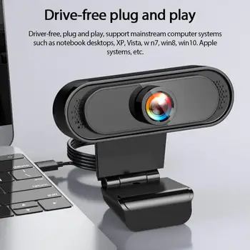 Full HD 1080P Kameras Fotokameras Digitālās USB Web Cam, Ar Mic Klēpjdatoru Darbvirsmas Video Ierakstīšanu Mini Darbu, Web camera (tīmekļa Kamera