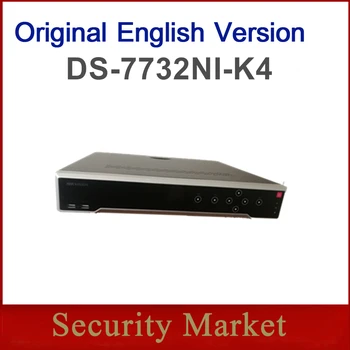 Oriģināls angļu hikvision versija VRR DS-7732NI-K4 32-ch 1.5 U 4K VRR H265 H264 tīkla video ierakstītājs