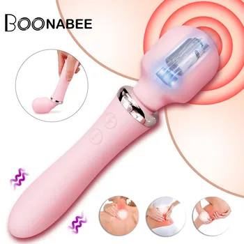 Spēcīgu Klitora Vibratori USB Papildināt Burvju Nūjiņu AV Vibrators Massager 10 Režīmā Seksuālo Wellness Erotiska Seksa Rotaļlietas Sievietēm
