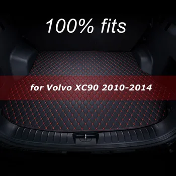 Auto bagāžnieka paklājiņš Volvo XC90 septiņas sēdvietas 2010 2011 2012 2013 kravas starplikas paklāju interjera aksesuāri vāciņu