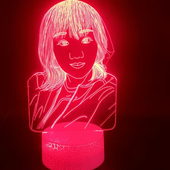 Pasūtījuma Portrets Skaistumu 3D Lampas Diezgan Ziemassvētki Klāt Iekštelpu Dekoratīvās Touch Sensors Usb Led Nakts Gaismas Lampas