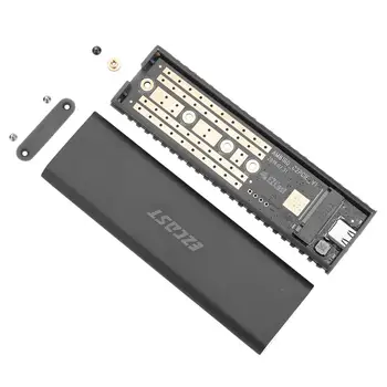 M2 SSD HDD Gadījumā NVME PCIe Cietā Diska Būra M. 2 USB Type C 3.1 GEN2 M Taustiņu Saskarne SSD Adapteris Alumīnija Sakausējuma Apvalks