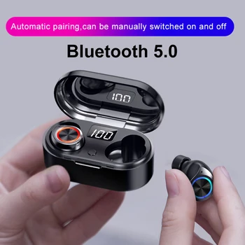 TW80 TWS Bluetooth 5.0 Bezvadu Austiņas Austiņas Ūdensizturīgs Trokšņa Samazināšanas 9D Stereo Sporta auss Earbuds Bluetooth Austiņas