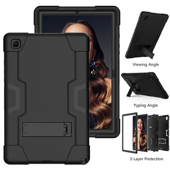 Jaunas Bruņas Case For Samsung Galaxy Tab A7 10.4 2020 Bērniem Drošu lieljaudas Silikona Cietos vākos Modeli SM-T500 SM-T505 T500 T505 Gadījumā