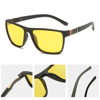 LongKeeper Zīmola Dizaina Vīriešiem Polarizētās Saulesbrilles, Vintage Vīriešu Laka Ieplests Laukumā Braukšanas Saules Brilles UV400 Toņos Oculos