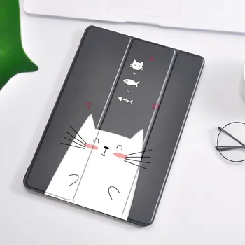Gudrs Sirds Kaķis Lietā Par ipad Mini 1 2 4 5 Auto Smart ipad Air 2 Pro 11 Lieta 2020. Gadam Tablete Vāks ipad 7. Paaudzes Gadījumos