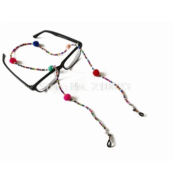 20pcs Krāsains Pērle Plīša Fāzēm Brilles Ķēdes Anti Slip Saulesbrilles Lasīšanas Brilles Vadu Bezmaksas Piegāde