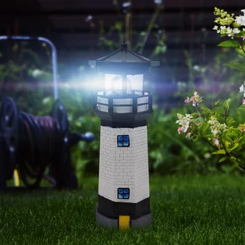 Bākas Forma, Saules LED Gaismas Dārza Žogu, Pagalmā, Āra Apdare Viedo Sensoru Bāku Rotējošo Lampas