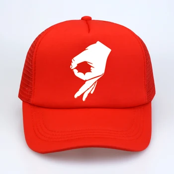 Labi, Puses Paraksta Tētis cepuri Pirkstu OK Vīriešu Modes Beisbola cepure zīmols Vīriešiem, sievietēm Acs Šoferis cepuri regulējams snapback cepure