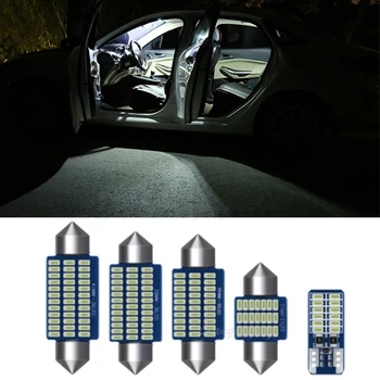 9pcs Bez Kļūdām Canbus LED Spuldzes Interjera Licences numura zīmes apgaismojuma Lukturi Kartes Dome Gaismas Komplekts Seat Ibiza V MK5 6J 6P 2009-2016
